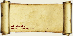 Negovanka Trnjaković vizit kartica